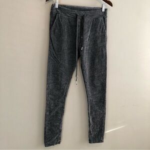 Elissia Vintage Italy Soft Ribbed Corduroy High Waist Skinny Pants Grey